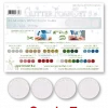 Leane Creatief Glitter Foam Sheets A4 White