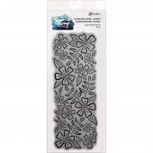 Simon Hurley create. Cling Slimline Stamps - Bold Blossoms