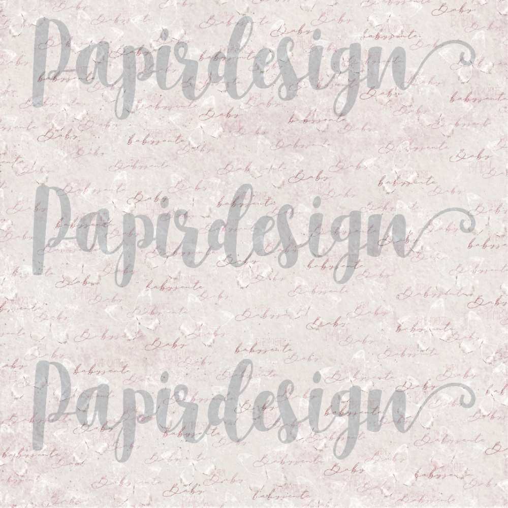 Papirdesign - 12 X 12 -  vårtegn - babyjente