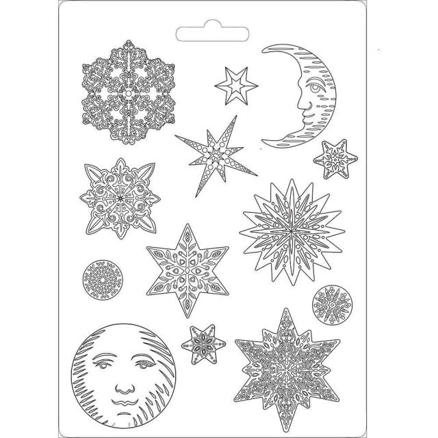 Soft Mould A4 size Snowflakes