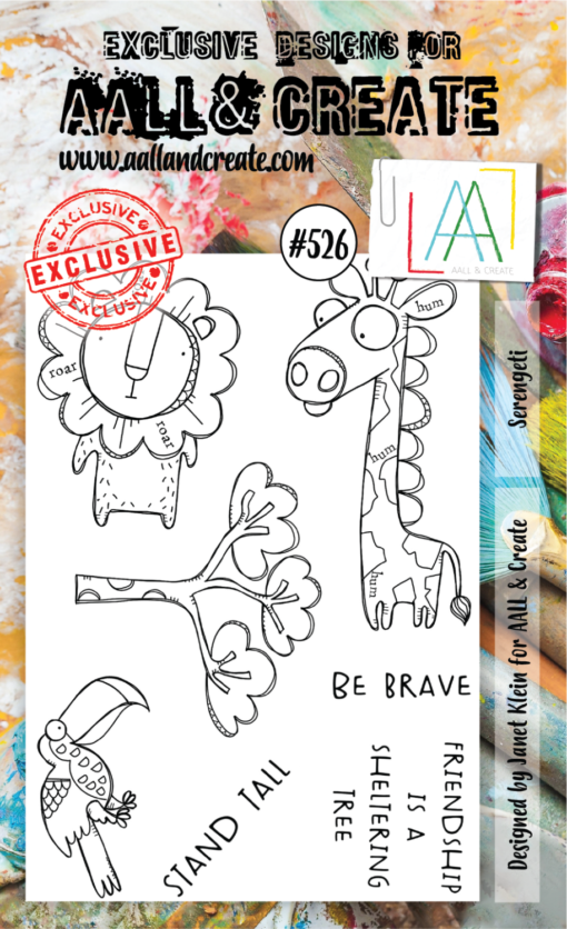 AAll&create - A6 STAMPS - #526 - Serengeti