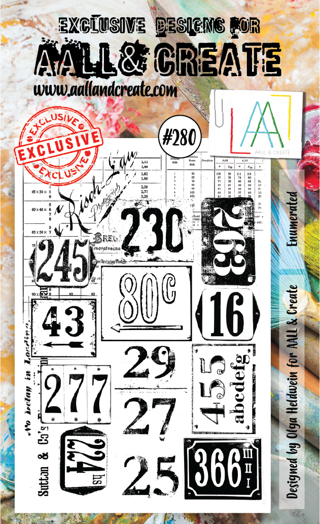 AAll&create - A6 STAMPS - Enumerated - #280