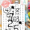 AAll&Create - Splattered Numbers - #350-  STAMP -