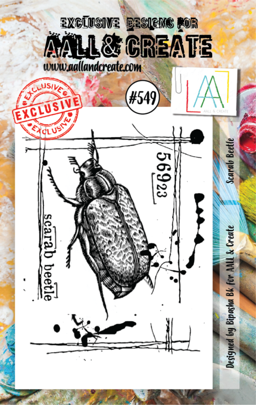 AAll&Create - Scarab Beetle - #549-  STAMP -