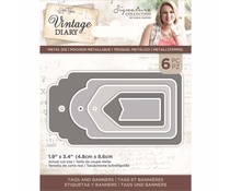 Crafter's Companion Vintage Diary Tags and Banners Dies