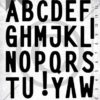 Papirdesign - Alfabet 4  ,Dies Blokkbokstaver