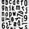 Papirdesign - Alfabet 4  ,Dies små bokstaver og tall