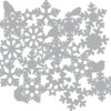 Pronty - Mask stencil - Snowstars- 30×30 – Snøkrystaller