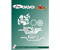 By Lene - Santa Claus in Car - Cutting & Embossing Dies