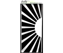Picket Fence Studios Slim Line Rising Sun 4x10 Inch Stencil
