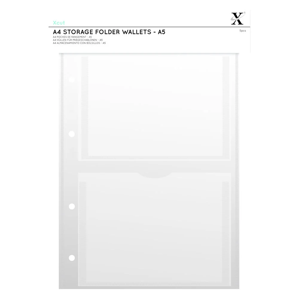 Xcut - A4 Storage folder wallets  - A5