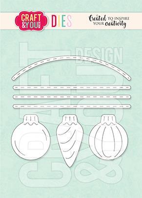 Craft & You , Set of Christmas balls - Dies