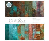 Craft Consortium Essential Craft Papers 12x12 Inch Paper Pad -Patina