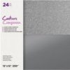 Crafter's Companion Sparkling Silver 12x12 Inch Mixed Cardstock Pad