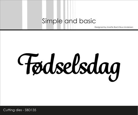 Simple and Basic -Fødselsdag -   Dies