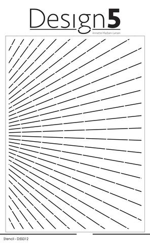 Design5- stencil "Stripes in cirlce" D5S012