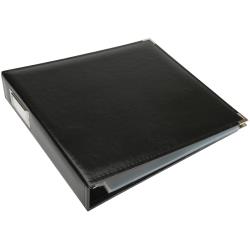 We R Classic Leather D-Ring Album 12"X12" - Black