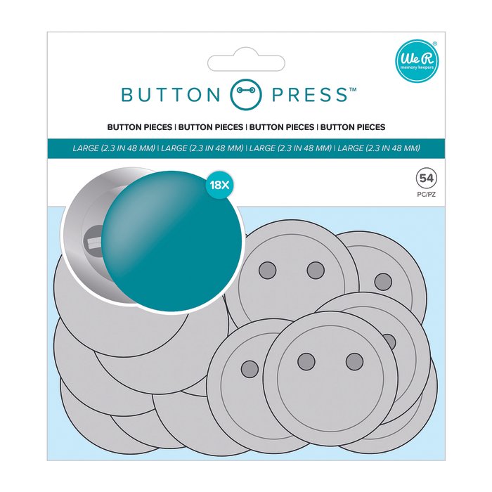We R Memory Keepers • Button press Refill pack Large Badges Ø58mm