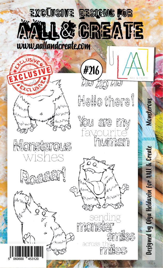 AAll&create - A6 STAMPS - Monsterous - #216