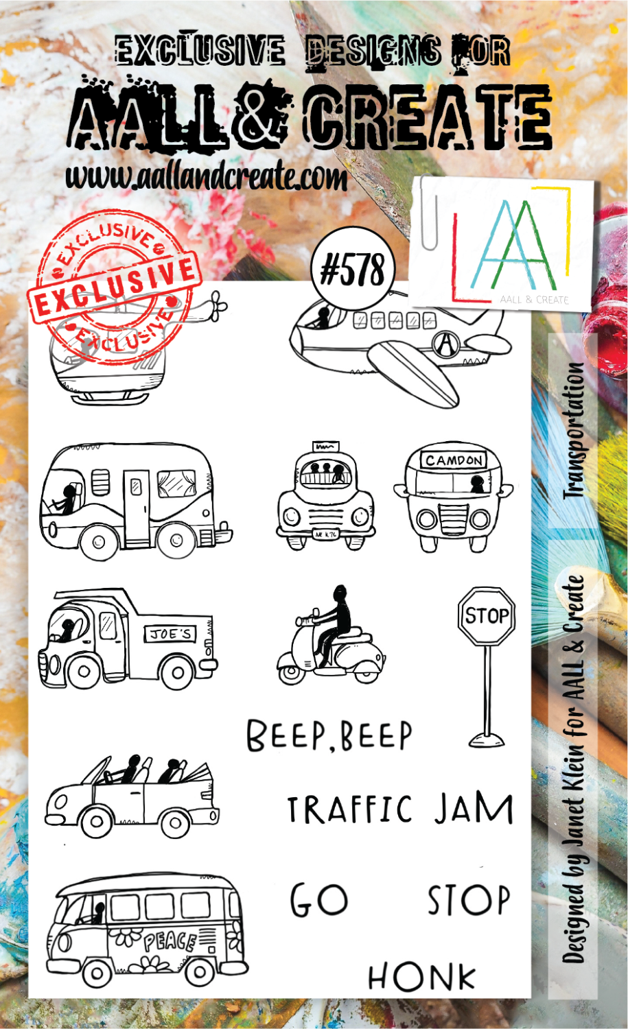 AAll&create - A6 STAMPS - Transportation - #578