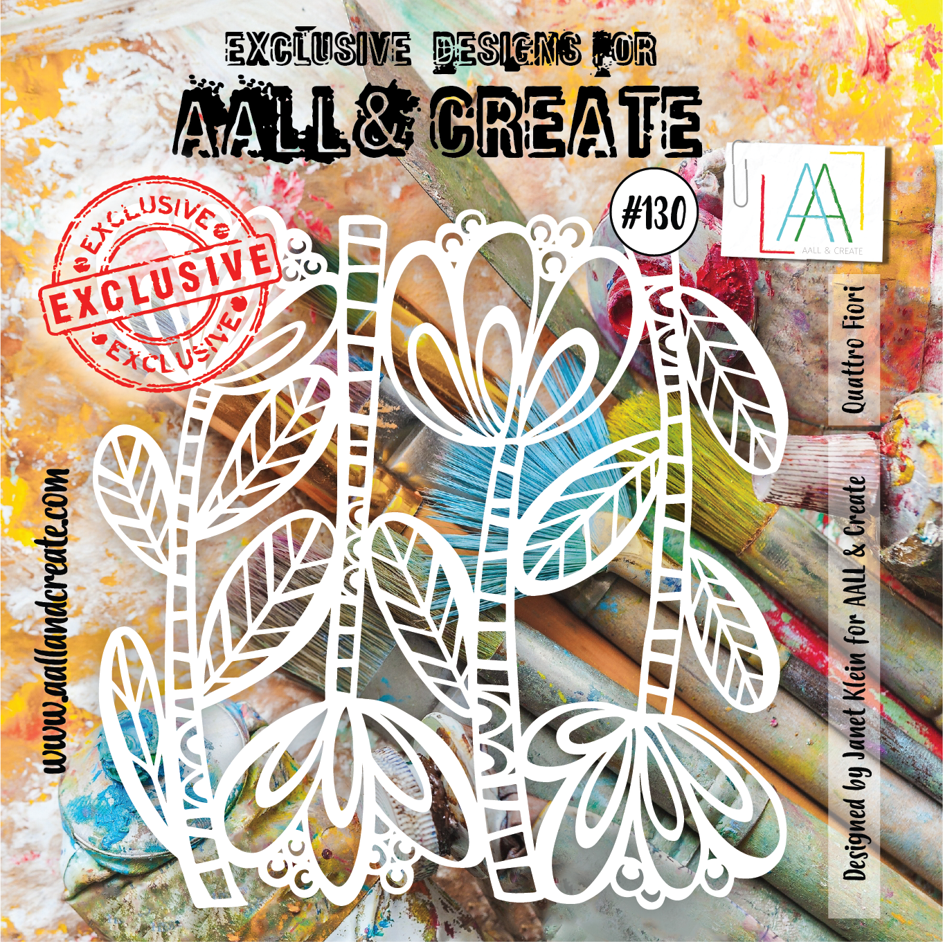 Aall&Create - 6 x 6 - #130 - Quattro Fiori