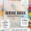 Aall & Create - BORDER ACRYLIC BLOCK A7