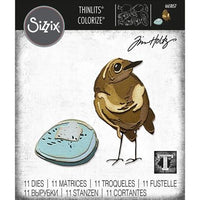 Sizzix - Tim Holtz - Thinlits Colorize - Bird & Egg