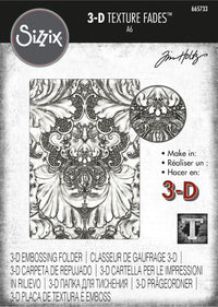 Sizzix - 3D Embossig Folder - Damask -  A6