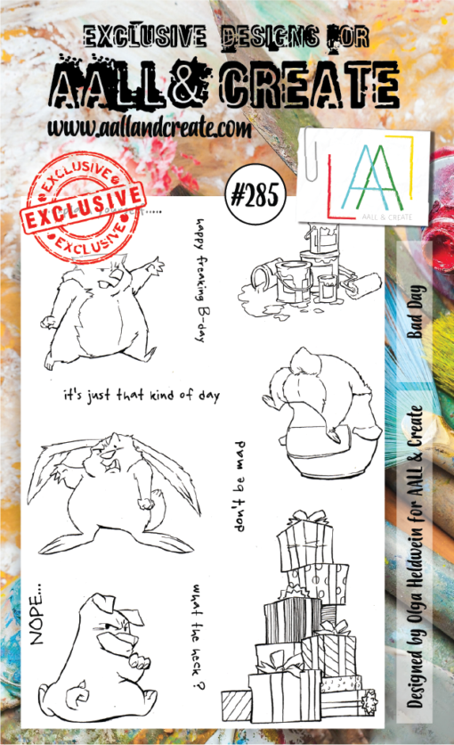 AAll&create - A6 STAMPS - Bad Day - #285