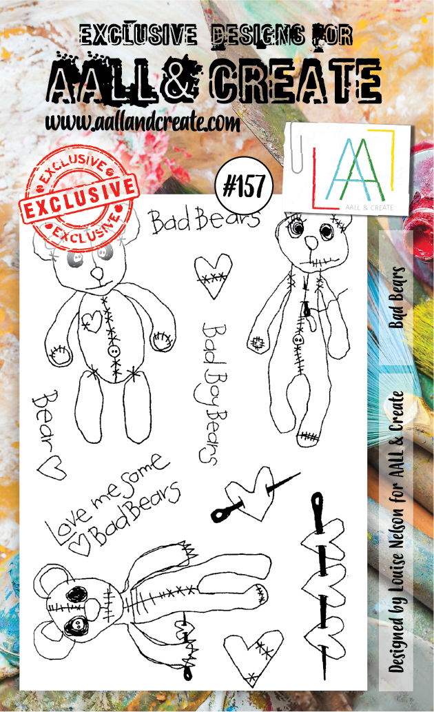 AAll&create - A6 STAMPS - Bad Bears - #157