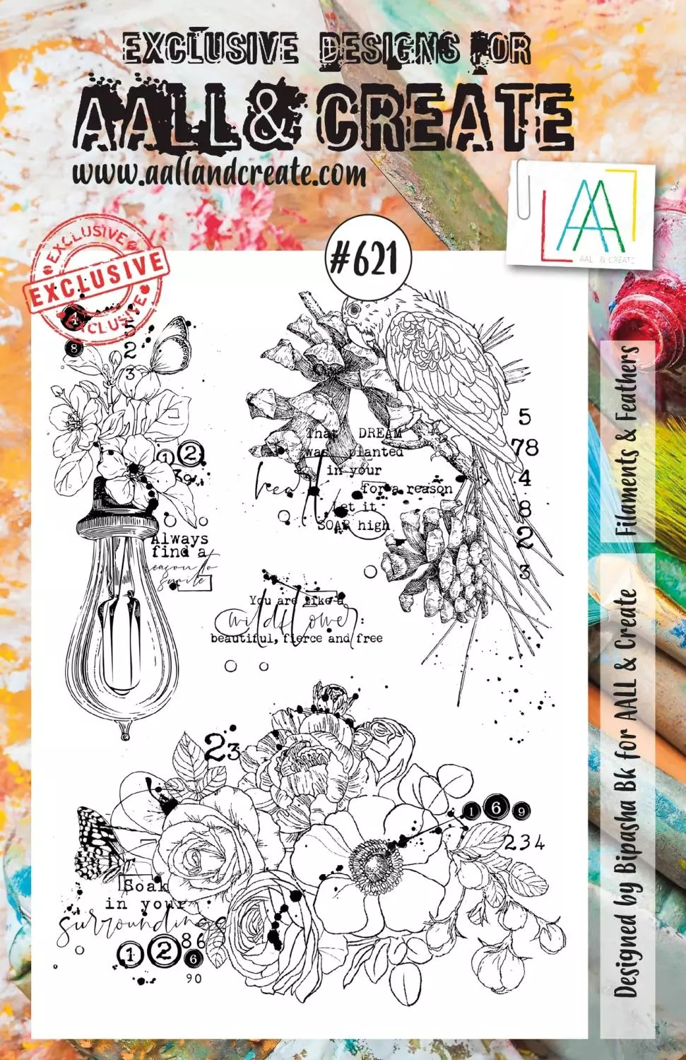 Aall&Create - A5 - #621 - Filaments & Feathers