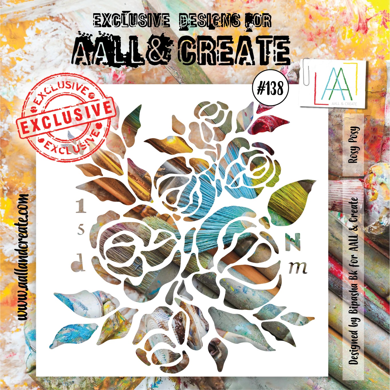 Aall&Create - 6 x 6 - #138 - Rosy Posy
