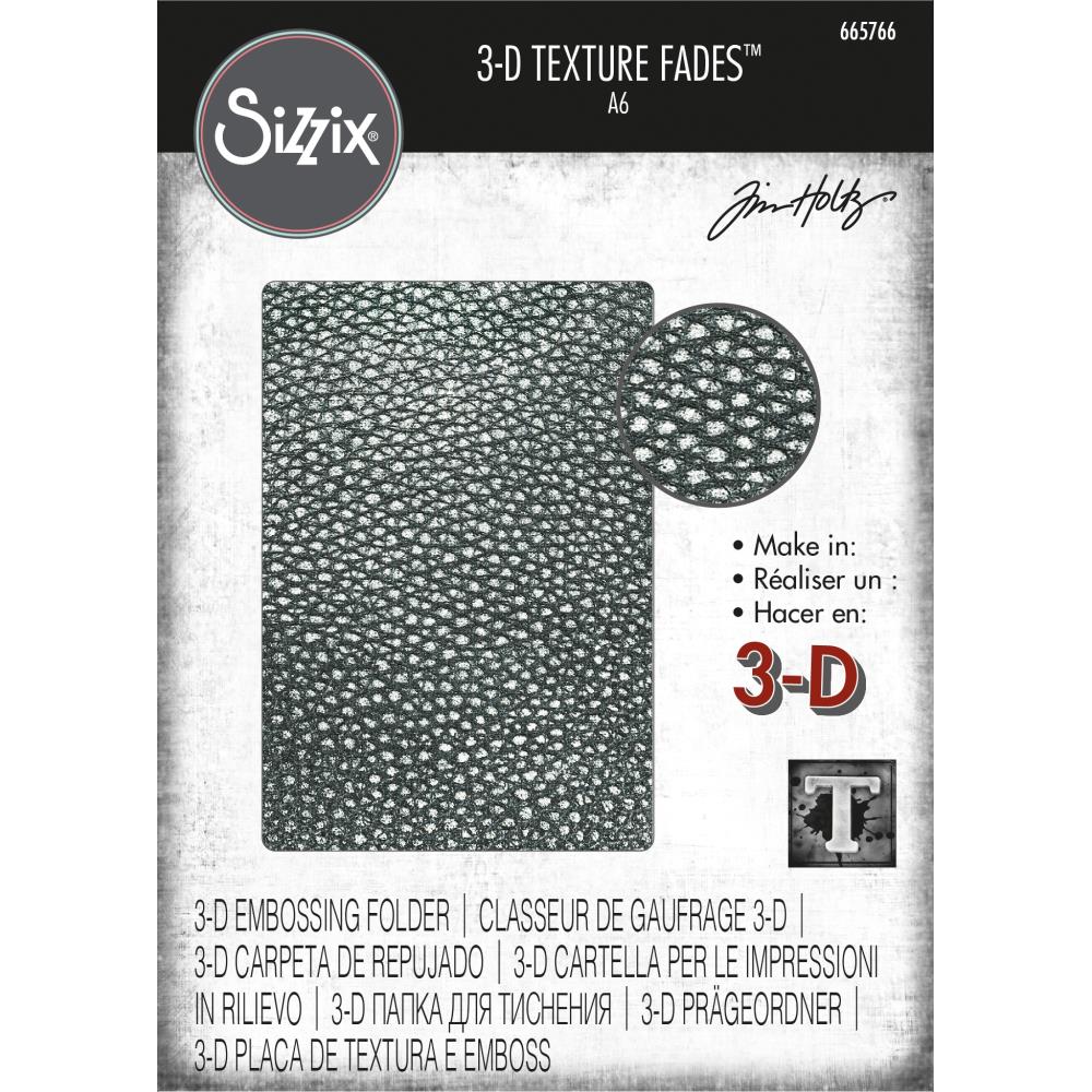 Tim Holtz Alterations - Texture Fades Embossig Folder - 3D - Cracked Leather