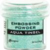Ranger - Embossing powder - Aqua tinsel