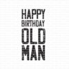 Gummiapan  -  Happy birthday old man- stempel