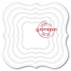 Gummiapan - Stitched Label squares  - Dies