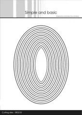 Simple and Basic die "Single Pierced - Oval"