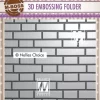 Nellies Choice - 3d Embossingfolder- "Brick wall