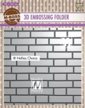 Nellies Choice - 3d Embossingfolder- "Brick wall