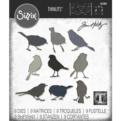 Sizzix - Tim Holtz Alterations - Thinlits - Silhouette Birds