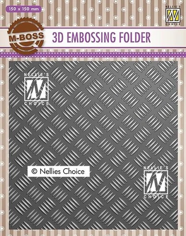 Nellies Choice - 3d Embossingfolder- Stripe Pattern-