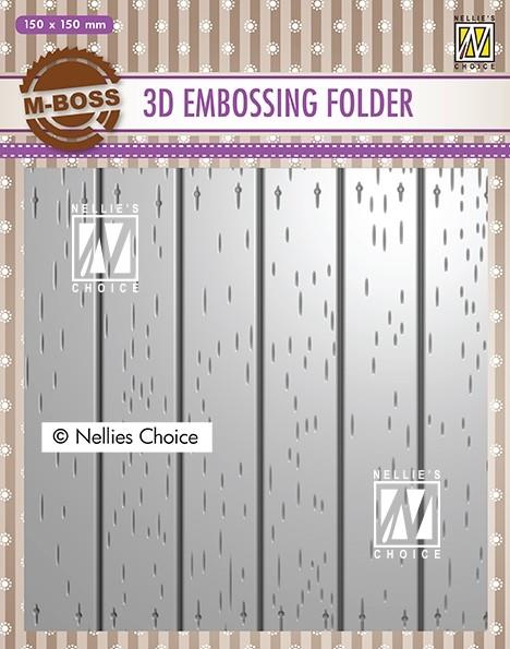 Nellies Choice - 3d Embossingfolder- "Stripe Pattern-2"