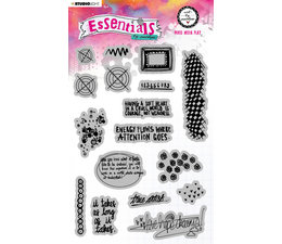 Studiolight - Art By Marlene Essentials Cling Stamps Mixed Media Play