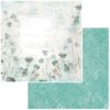 49 Market - Vintage Artistry In Teal Double-Sided Cardstock - Whisper