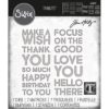 Sizzix - Tim Holtz Alterations - Thinlits - Bold Text 1