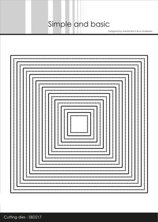 Simple and Basic die "Single Pierced - Square"