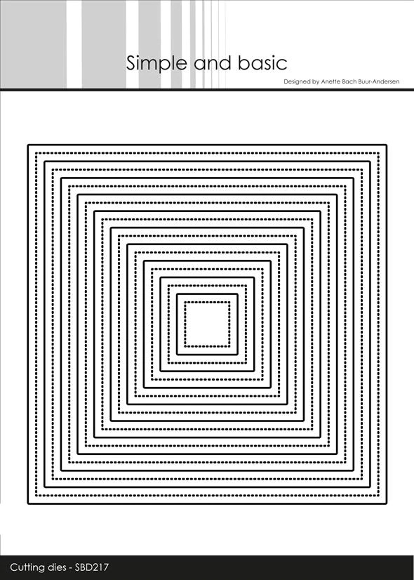 Simple and Basic die "Single Pierced - Square"