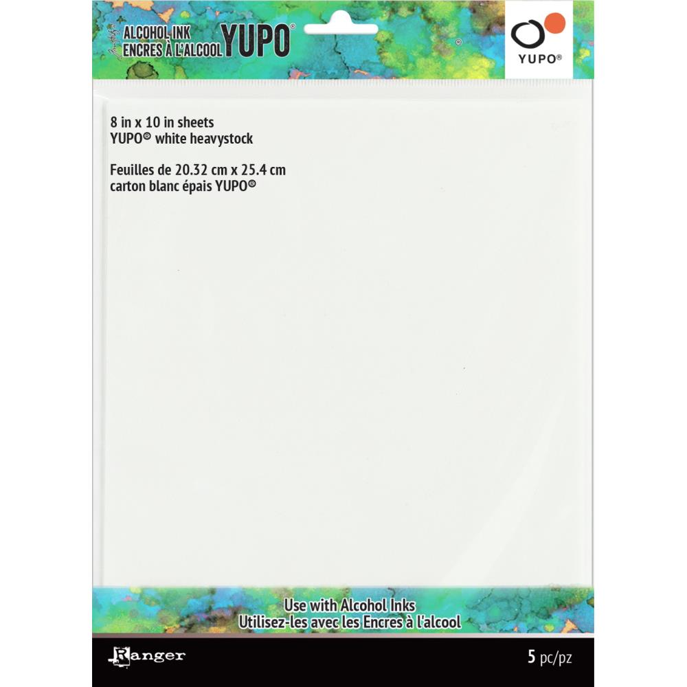 Tim Holtz Alcohol Ink White Yupo Paper 144lb 5/Pkg