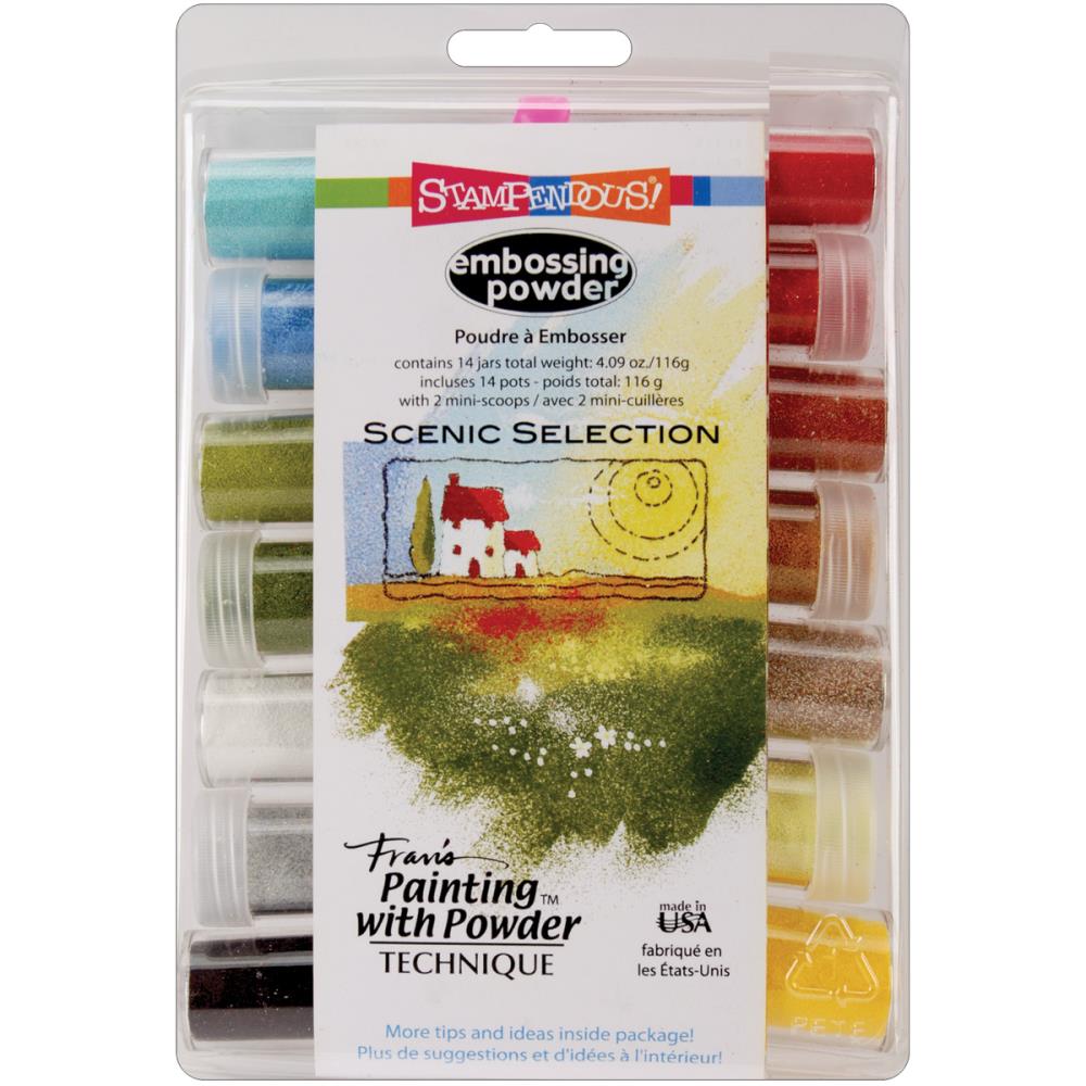 Stampendous Embossing Powder 14/Pkg scenic selection