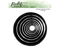 Picket Fence Studios Misshapen Stitched Circle 6x6 Inch Dies (8pcs